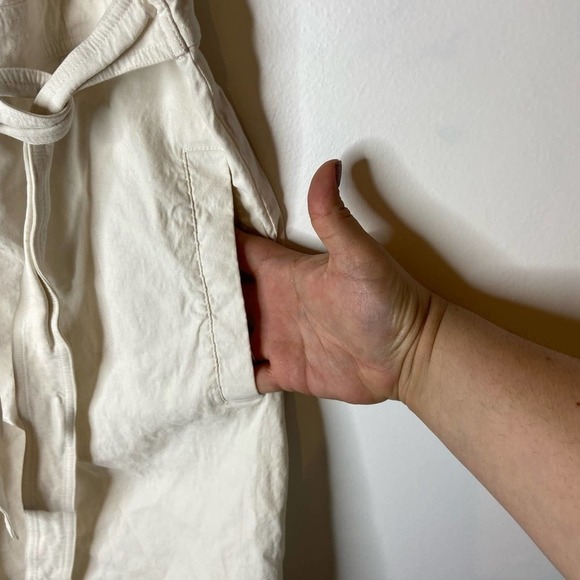 A.L.C. Sidelle white ruffle sleeve wrap dress - Picture 4 of 8